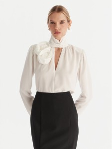 ACCESS FASHION Bluzka 54-2063-171 Biały Regular Fit