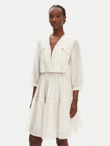 PINKO Sukienka codzienna Frank 105251 A2MI Écru Regular Fit