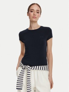 Guess T-Shirt V6YI24 K4787 Granatowy Slim Fit