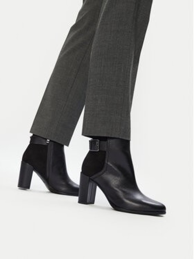 Clarks Botki Freva 85 Buckle 26174749 Czarny