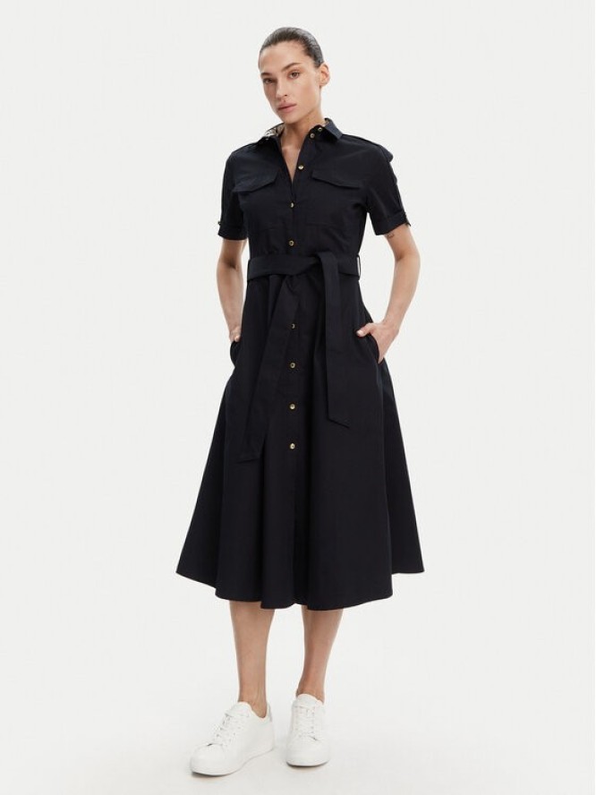 Barbour Sukienka koszulowa LDR0892NY99 Granatowy Regular Fit