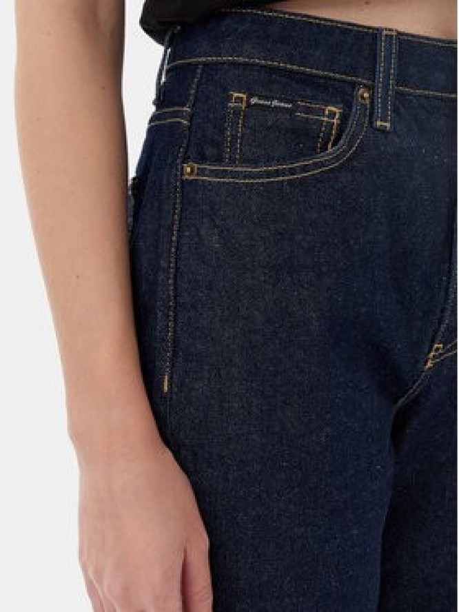 Guess Jeans Jeansy W4YA0D D5CC1 Granatowy Mom Fit