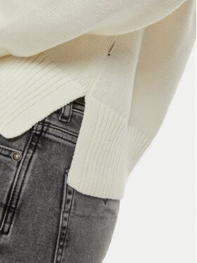 Guess Jeans Sweter W4BR14 Z3HM1 Écru Regular Fit