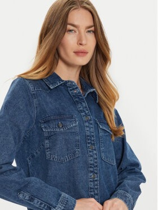 Noisy May Sukienka jeansowa New Signe 27034106 Granatowy Relaxed Fit