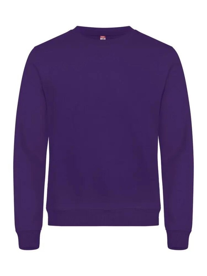 clique Basic Roundneck bluza unisex z okrągłym dekoltem, antykuleniowa – bright