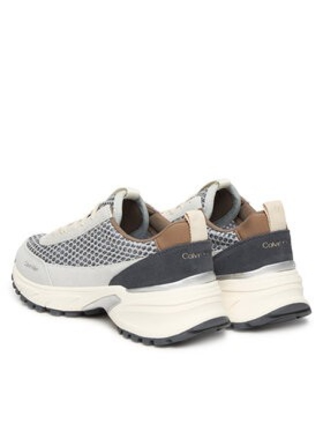 Calvin Klein Sneakersy Hike Runner Lace Up Techmix YW0YW02030 Beżowy