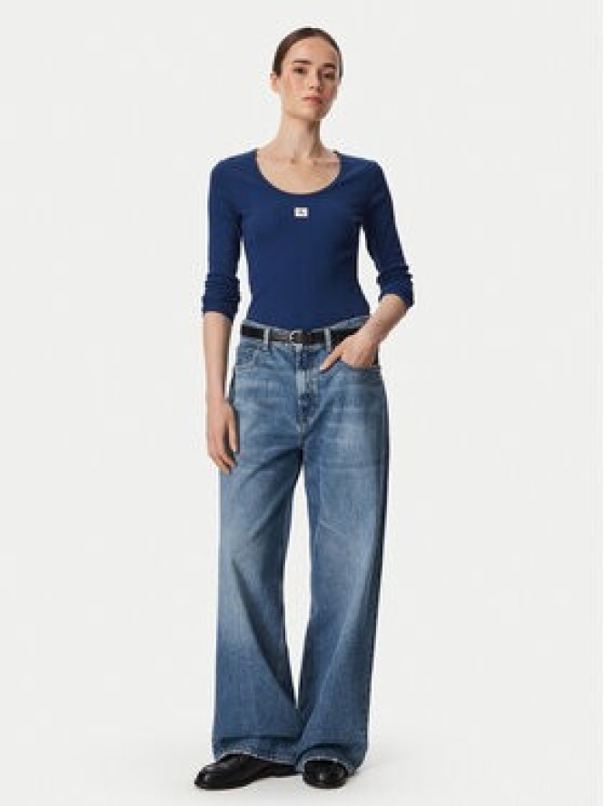 Calvin Klein Jeans Bluzka LV047D218G Niebieski Slim Fit