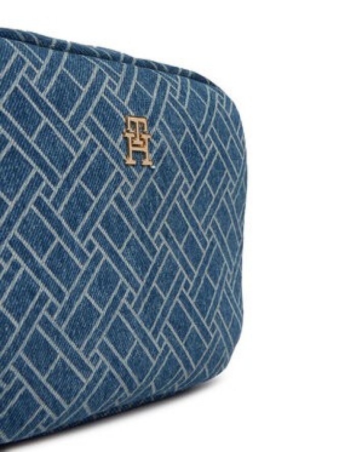 Tommy Hilfiger Torebka Popette Camera Bag Denim Flag AW0AW18610 Niebieski