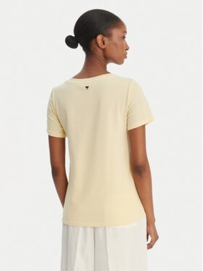Weekend Max Mara T-Shirt Multif 2615971012 Żółty Regular Fit