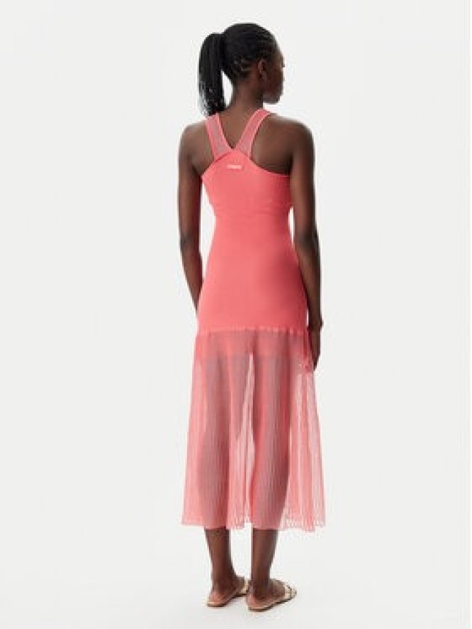 PINKO Sukienka dzianinowa 104802 A2GJ Koralowy Regular Fit