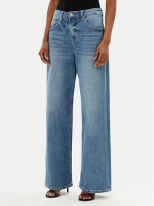 MET Jeansy NOS CHLOE T4L736 Niebieski Wide Leg