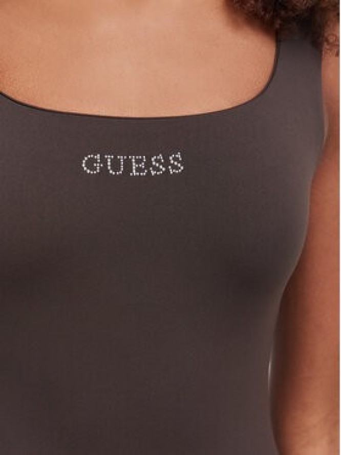 Guess Sukienka letnia V6YK07 K4711 Brązowy ciemny Slim Fit
