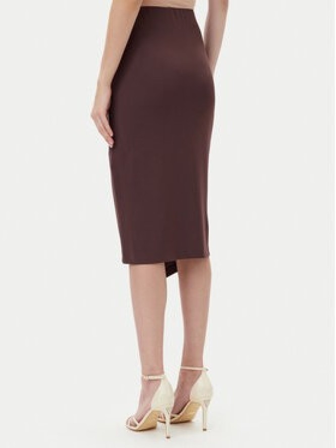 Rinascimento Spódnica midi CFC0123489003 Brązowy Regular Fit
