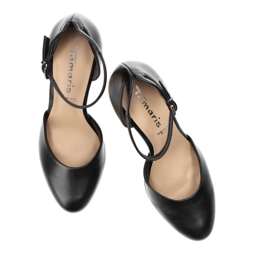 Czarne Sandały Tamaris Eleganckie Damskie Obuwie