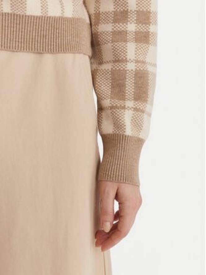 Vero Moda Kardigan Gold Art 10332210 Beżowy Regular Fit