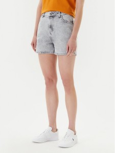 Mustang Szorty jeansowe Charlotte 1016558 Szary Mom Fit