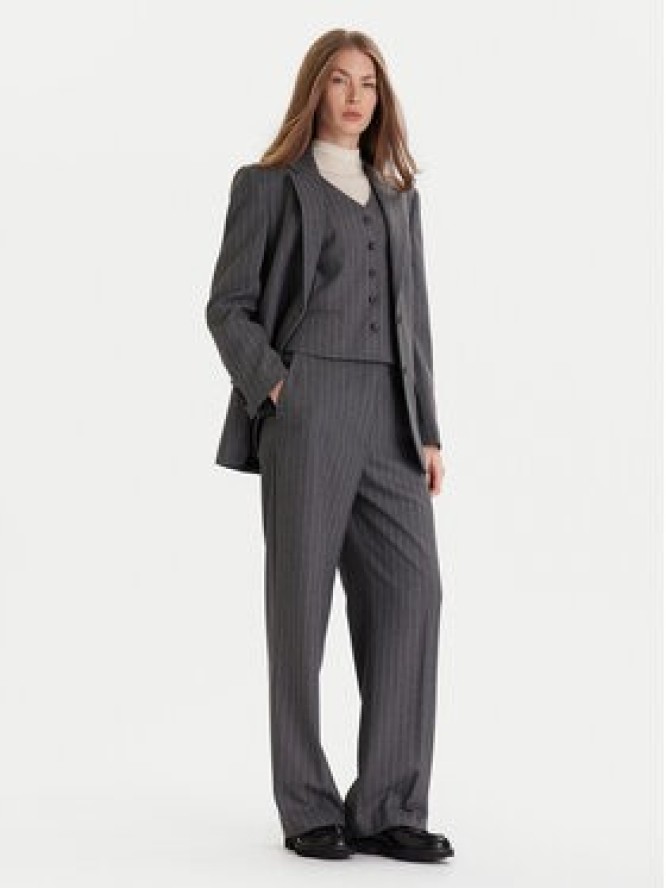 Tommy Hilfiger Spodnie materiałowe WW0WW47550 Szary Wide Leg