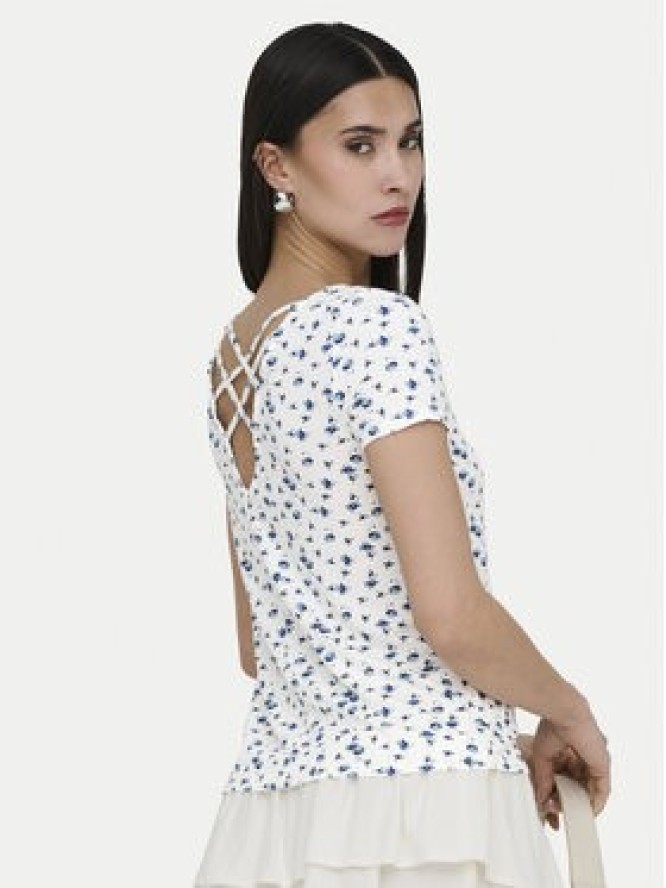 ONLY Bluzka Bera 15368588 Biały Regular Fit