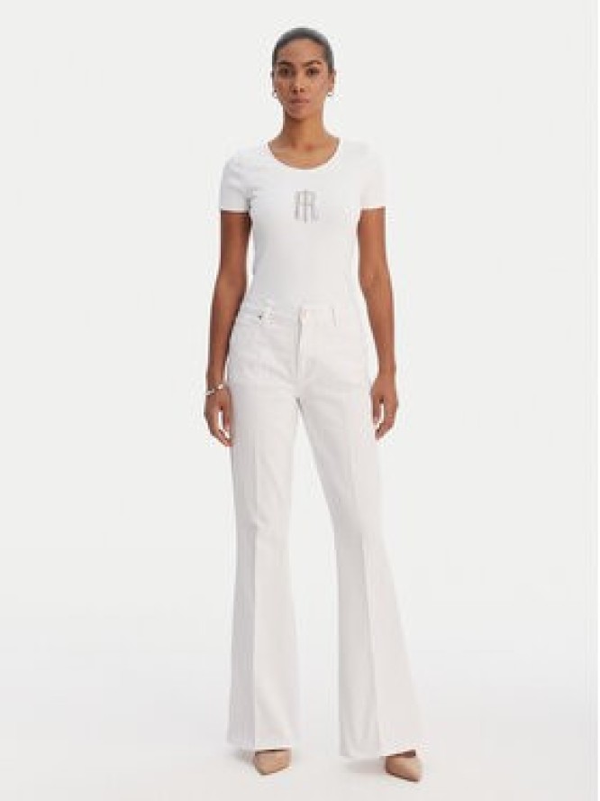 Fracomina Jeansy FP26SVA012W61501 Biały Bootcut Fit