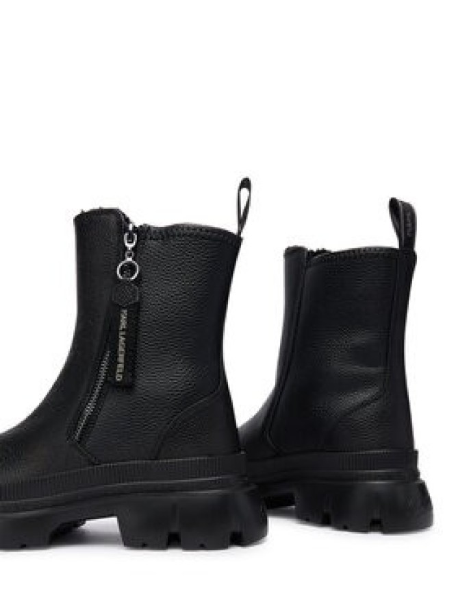 KARL LAGERFELD Botki KL43566 Czarny