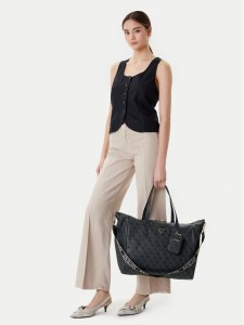 Guess Torba weekendowa Latona Travel TWLB92 11017 Czarny