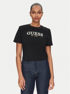 Guess T-Shirt W5GI15 K8FQ4 Czarny Regular Fit