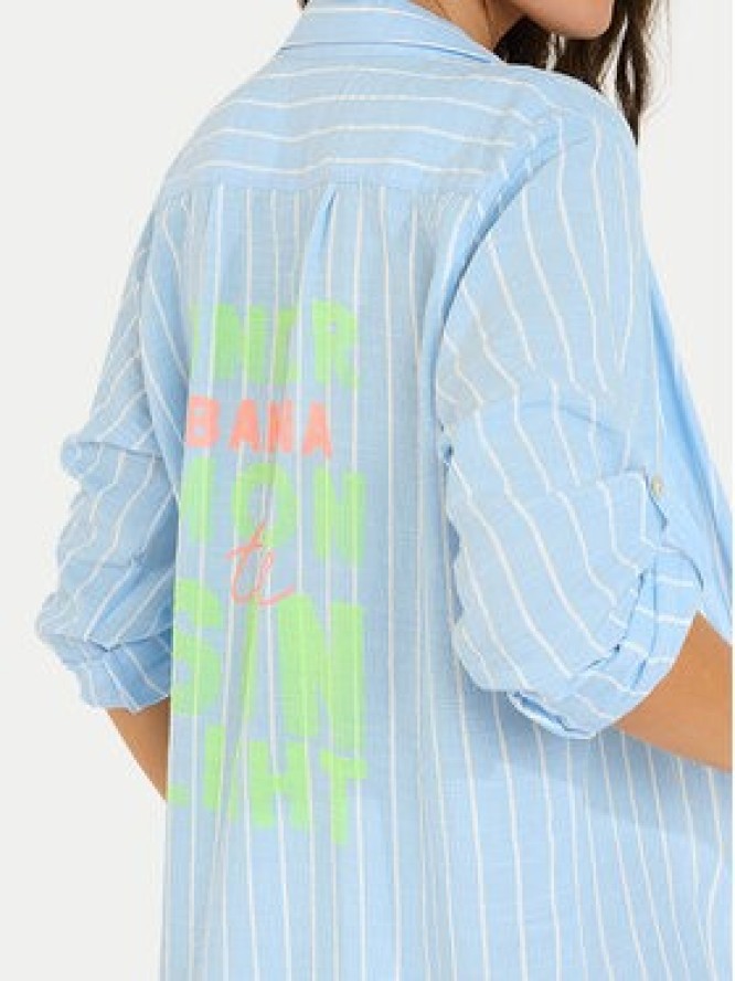 Banana Moon Koszula Garel Galeana MVD66 Błękitny Regular Fit