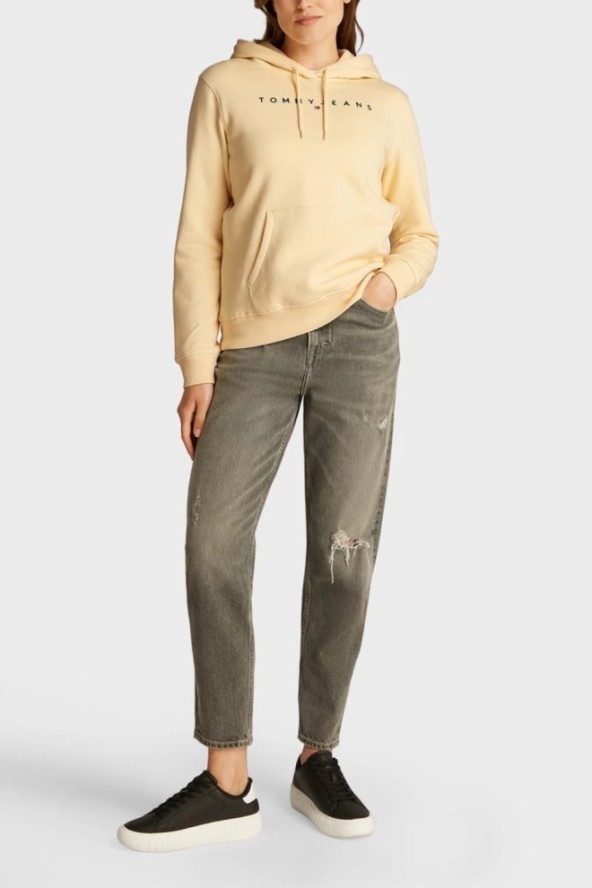 TOMMY JEANS Żółta damska bluza, Rozmiar S