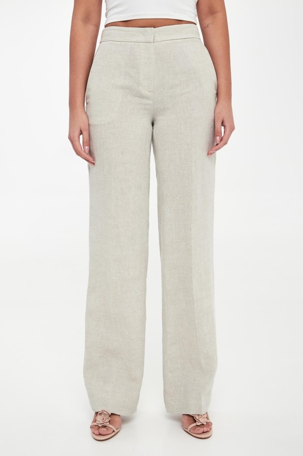 Spodnie damskie lniane TWINSET