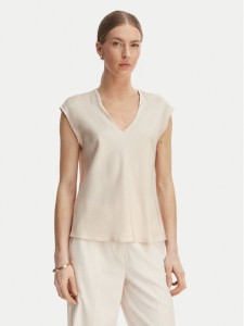 Rinascimento Bluzka CFC0127631003 Beżowy Regular Fit