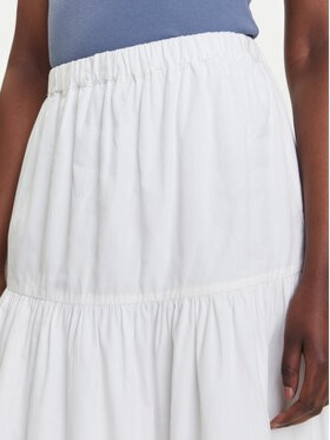 Tommy Jeans Spódnica trapezowa DW0DW20980 Biały Regular Fit
