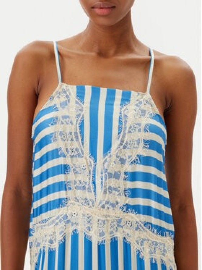 Maaji Sukienka letnia Azure Stripes Rosalia PT2664CLD001 Niebieski Regular Fit