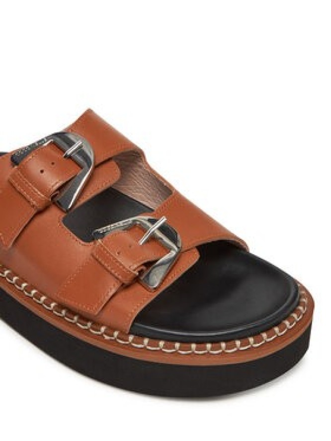 Coccinelle Klapki E4 SOF 17 03 01 Brązowy