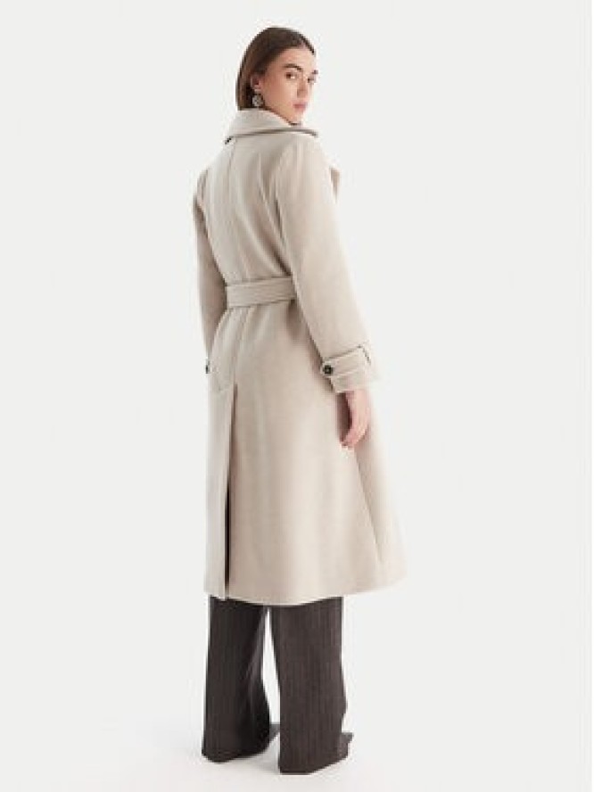 Marella Płaszcz wełniany Balcone 2523016112 Beżowy Regular Fit