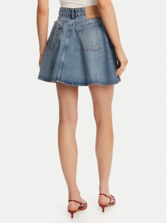 AMI Paris Spódnica jeansowa FSK038.DE0046 Granatowy Regular Fit