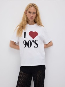 T-shirt z nadrukiem - biały