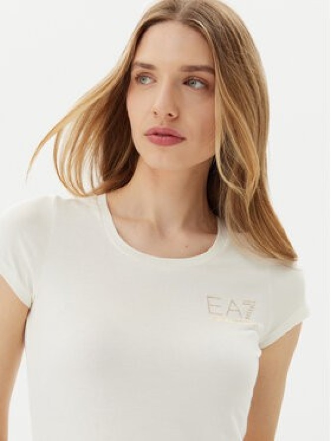 EA7 Emporio Armani T-Shirt 8NTT65 TJDQZ U0005 Biały Regular Fit