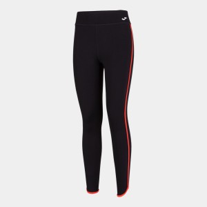 Legginsy damskie Joma Combi Torneo — długie, czarne/koral, S