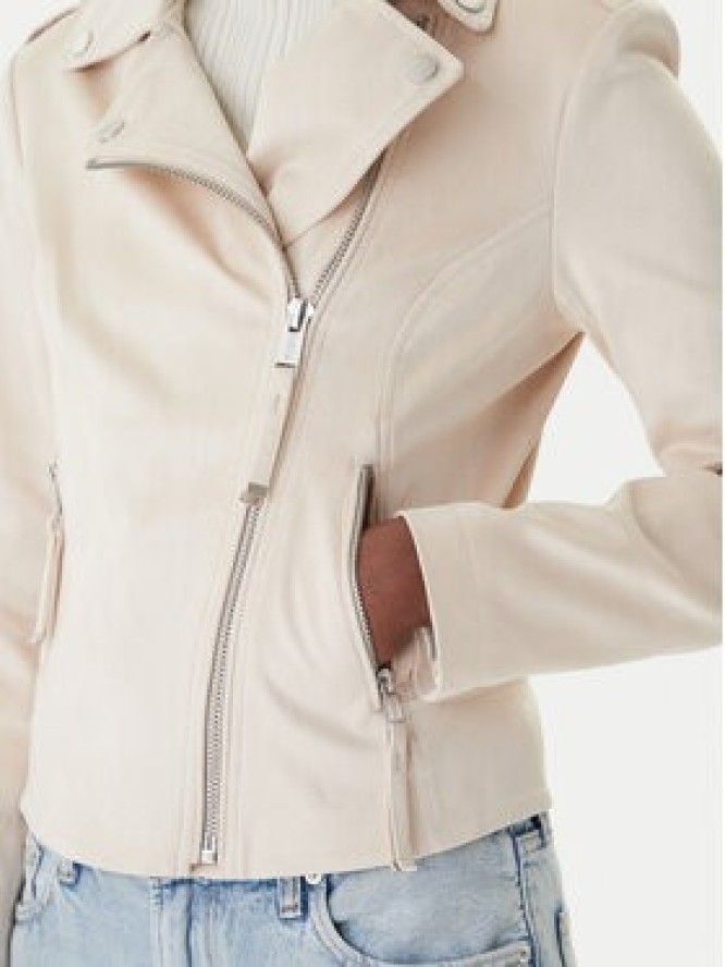 Guess Kurtka przejściowa W6GL10 W1968 Écru Regular Fit