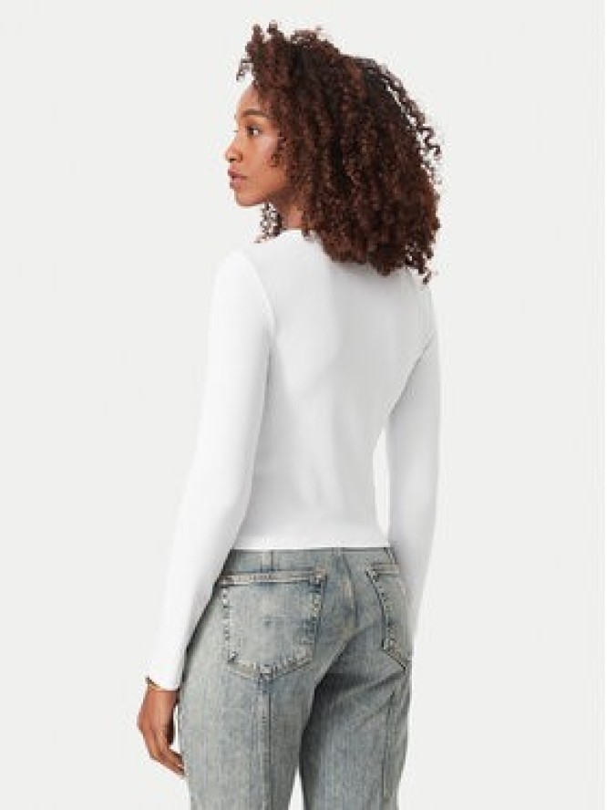 Guess Jeans Bluzka W6YP03 K3647 Biały Slim Fit