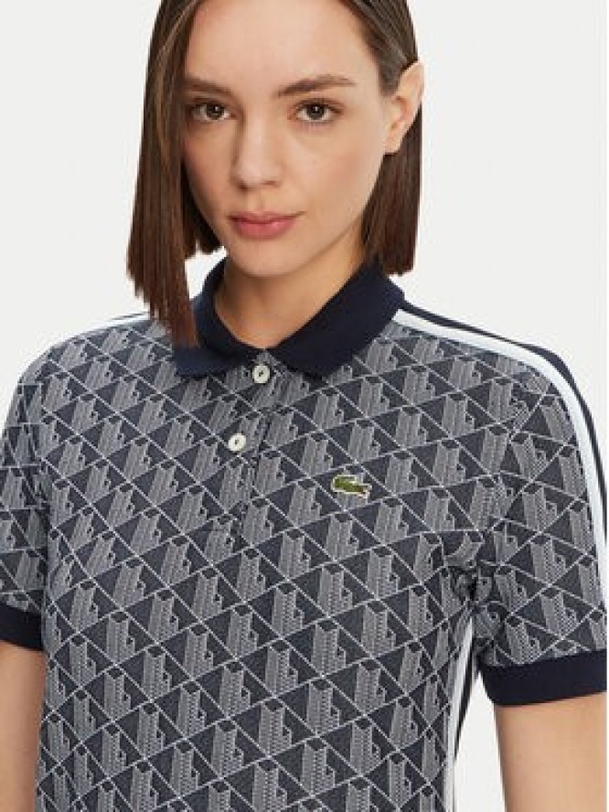 Lacoste Sukienka codzienna EF2655 Granatowy Slim Fit