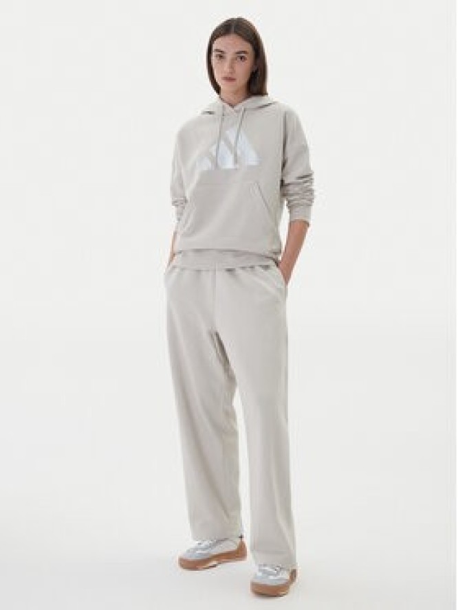 adidas Bluza Holiday Metallic Graphic JM4428 Beżowy Regular Fit