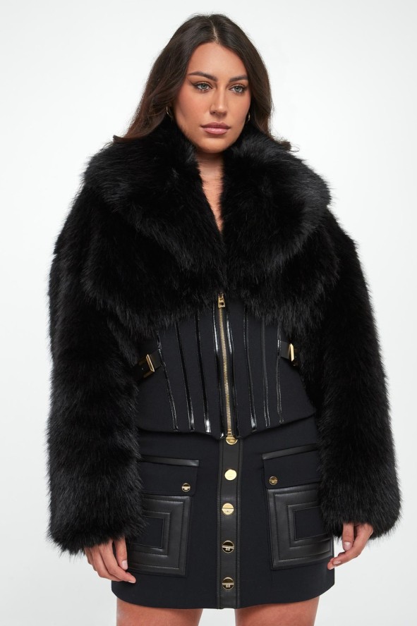 Kurtka damska z futrem ELISABETTA FRANCHI