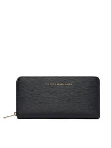 Tommy Hilfiger Portfel Th Modern Large Zip Around AW0AW18933 Czarny