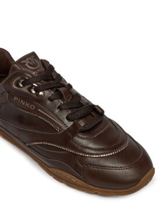 PINKO Sneakersy Yulia 04 SS0223P003 Brązowy ciemny