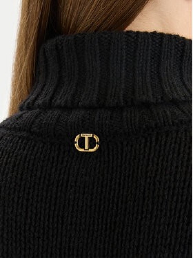 TWINSET Golf 252TT3424 Czarny Relaxed Fit