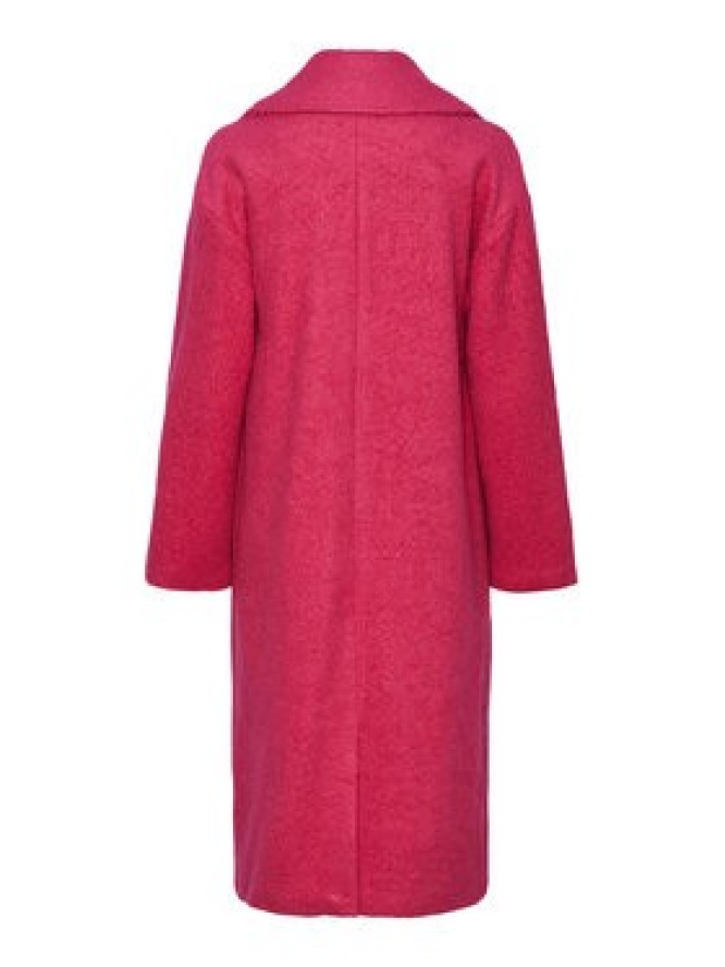 YAS Płaszcz wełniany Mila 26030712 Różowy Loose Fit