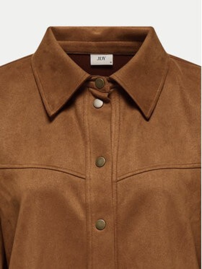 JDY Kurtka z imitacji skóry Sif 15347602 Brązowy Regular Fit