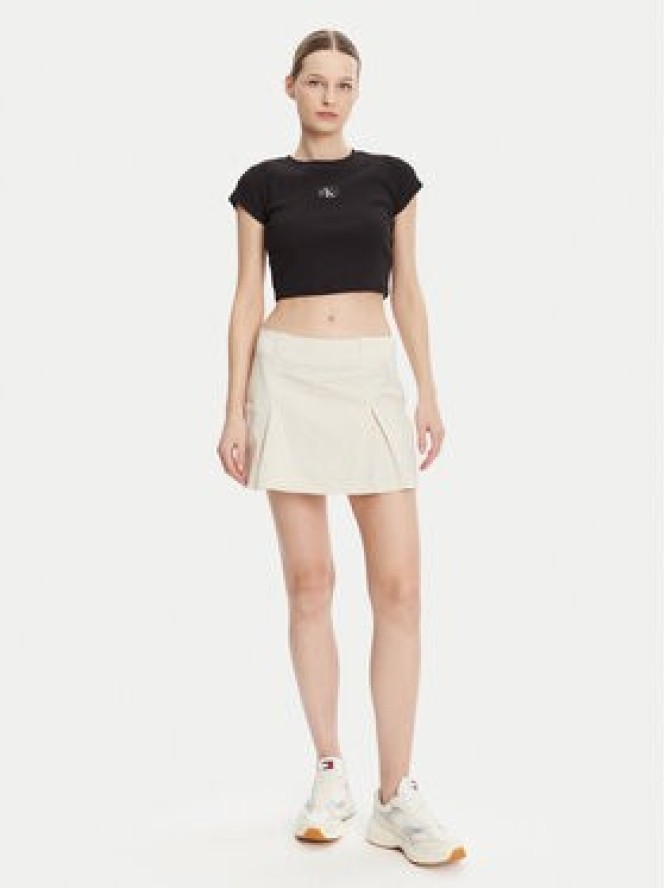 Calvin Klein Jeans Spódnica mini J20J225215 Beżowy Regular Fit