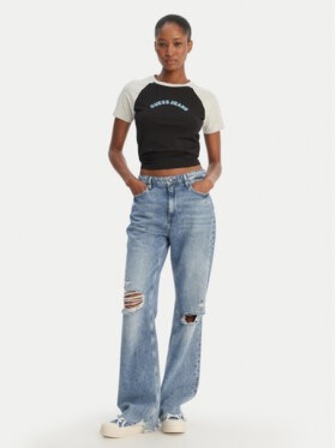 Guess Jeans T-Shirt W6GIB0 J1314 Czarny Regular Fit
